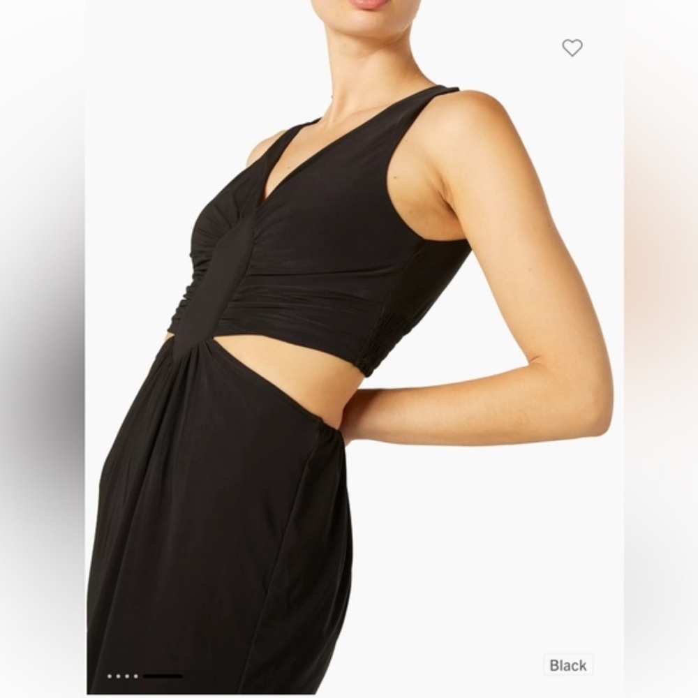 Misa LA athena Black Cutout Sleeveless Dress